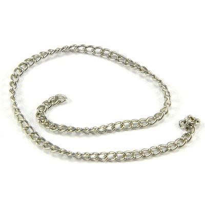 Chain Nickel Metallic 479N Flat Curb 4x3mm per metre