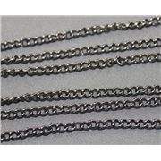 Chain Black Nickel FC479BN Flat Curb 4x3mm per metre