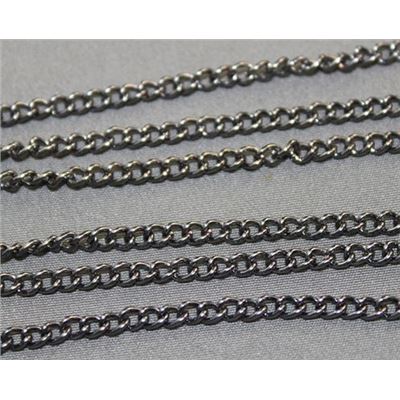 Chain Black Nickel FC479BN Flat Curb 4x3mm per metre