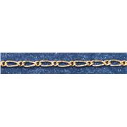 Chain Gold Metallic F491G Figaro 6x2.5;2x2mm per metre