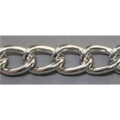 Chain Nickel Metallic  FC430N Curb 15x12mm  per metre