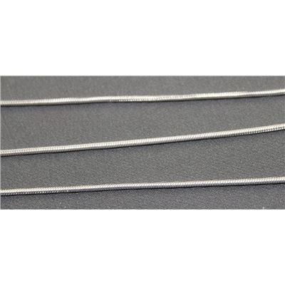 Snake Chain Silver Metallic FC488S 1mm per metre