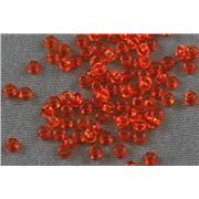 Czech Seed Bead Dark Orange Transparent 11/0 - Minimum 8g