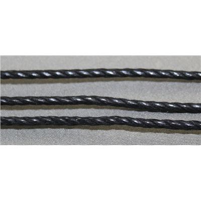 Leather Look Cord Twist 2mm Black  1m per metre