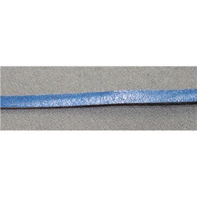 Leather - Flat - 3mm Blue per metre
