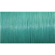Leather - Round - 0.5mm Teal  1m per metre