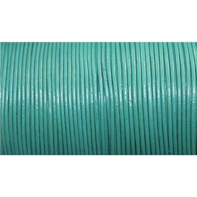 Leather - Round - 0.5mm Teal  1m per metre