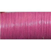 Leather - Round - 0.5mm Fuchsia  1m per metre
