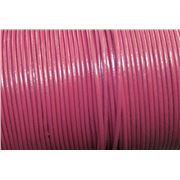 Leather - Round - 1.5mm Fuchsia  1m per metre