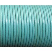 Leather - Round - 2.0mm Teal  1m per metre