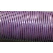 Leather - Round - 2.0mm Purple  1m per metre