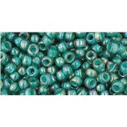 Toho Seed Bead Rainbow Lt Sapphire/OpaqueTeal Transparent 11/0 - Minimum 8g