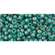 Toho Seed Bead Rainbow Lt Sapphire/OpaqueTeal Transparent 11/0 - Minimum 8g