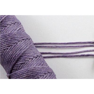 Irish Linen Waxed Purple  1m per metre