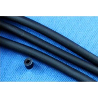 Rubber Tubing Black  4mm per metre