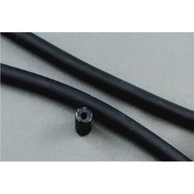 Rubber Tubing Black  6mm per metre