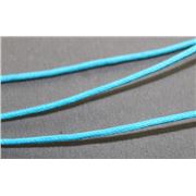 Polished Cotton Cord Aqua  1.5mm per metre