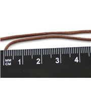 Polished Cotton Cord Brown  1.5mm per metre