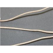Polished Cotton Cord Natural  1.5mm per metre