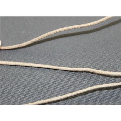 Polished Cotton Cord Natural  1.5mm per metre