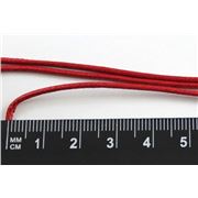 Polished Cotton Cord Red  1.5mm per metre