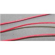 Polished Cotton Cord Red  1.0mm per metre