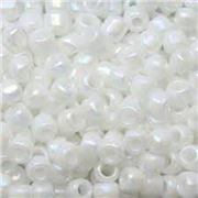 Toho Seed Bead Opaque Rainbow White 11/0 - Minimum 8g