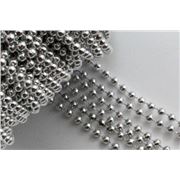 Pearl Trim Silver 3mm per metre