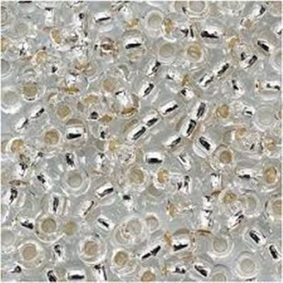 Toho Seed Bead Silver Lined Clear Crystal 11/0 - Minimum 8g