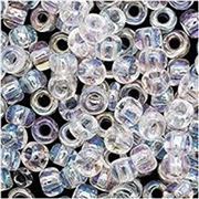 Toho Seed Bead Transparent Crystal AB 11/0  - Minimum 8g