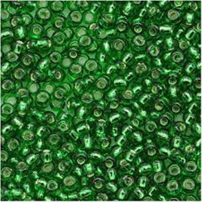 Toho Seed Bead Silver Lined Grass Green 11/0 - Minimum 8g