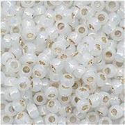 Toho Seed Bead Silver Lined Milky White  11/0 - Minimum 8g