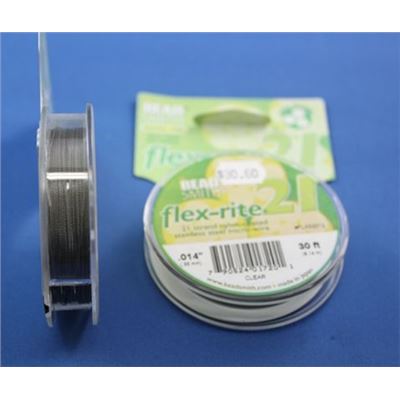 Flexrite Clear x 21 strand 0.14' x 9.14m ea