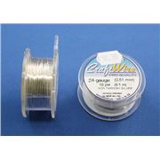 Bead Smith  Non Tarnish Wire 24 gauge Silver  9.14m ea