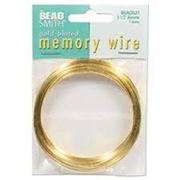 Memory Wire Bracelet 5.7cm Packet Gold  70 Coils ea