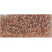 Delica DBR 37 Copper Lined Crystal Transparent 11/0 - Minimum 3g