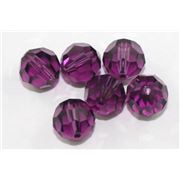 Swarovski Crystal 5000 Round Amethyst 10mm 