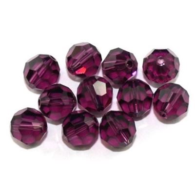 Swarovski Crystal 5000 Round Amethyst 8mm 