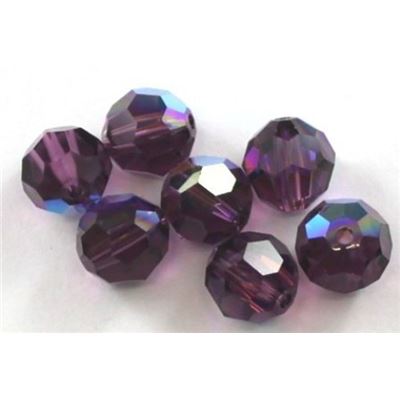 Swarovski Crystal 5000 Round Amethyst AB 8mm 