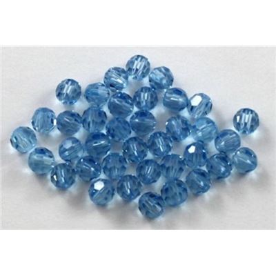 Swarovski Crystal 5000 Round Aqua 4mm 