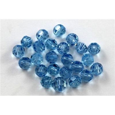 Swarovski Crystal 5000 Round Aqua 5mm 