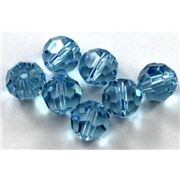 Swarovski Crystal 5000 Round Aqua 8mm 