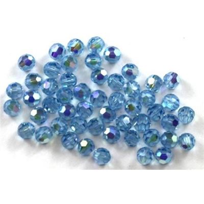 Swarovski Crystal 5000 Round Aqua AB 4mm 