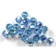 Swarovski Crystal 5000 Round Aqua AB 6mm 