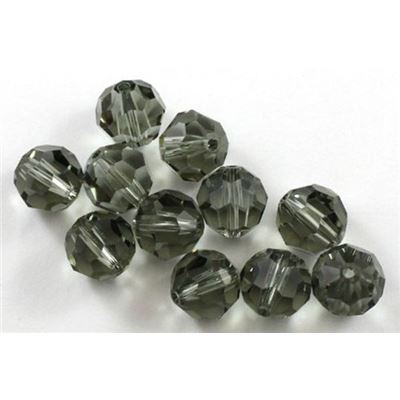 Swarovski Crystal 5000 Round Black Diamond 8mm 