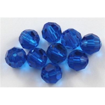 Swarovski Crystal 5000 Round Capri Blue 8mm 