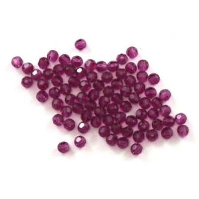 Swarovski Crystal 5000 Round Fuchsia 3mm 