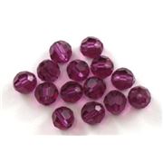 Swarovski Crystal 5000 Round Fuchsia 6mm 
