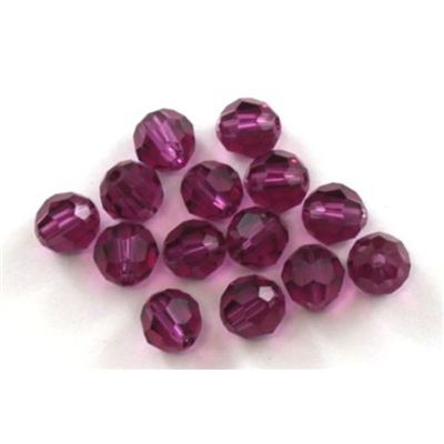 Swarovski Crystal 5000 Round Fuchsia 6mm 