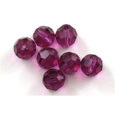 Swarovski Crystal 5000 Round Fuchsia 8mm 